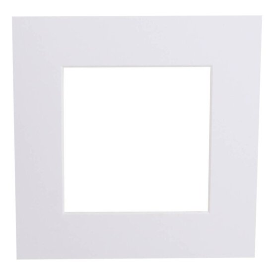 Iced White Single Aperture Mount 8 x 8 Inches image number 1