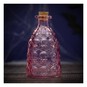 Pink Skull Glass Vase with a Cork Top 15cm image number 1