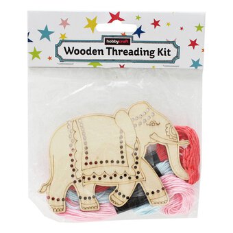 Elephant Wooden Threading Kit