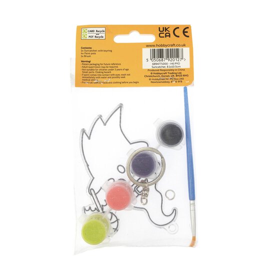 Paint Your Own Ghost Suncatcher Keyring  image number 4