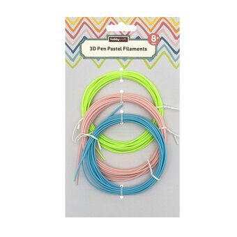 Pastel 3D Pen Filaments 3 Pack