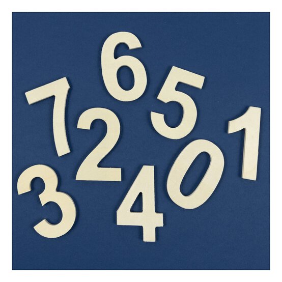 Small Wooden Number 7 6.5cm  image number 2