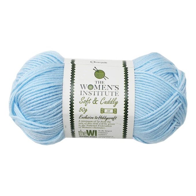Women's Institute Light Blue Soft and Cuddly DK Yarn 50g image number 1