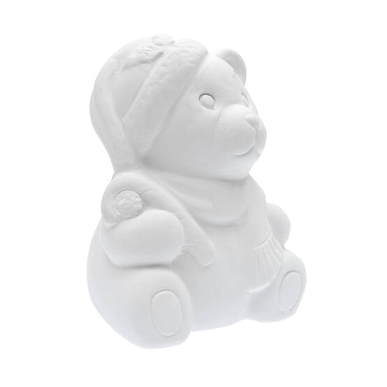 Ceramic Christmas Bear 12cm  image number 2