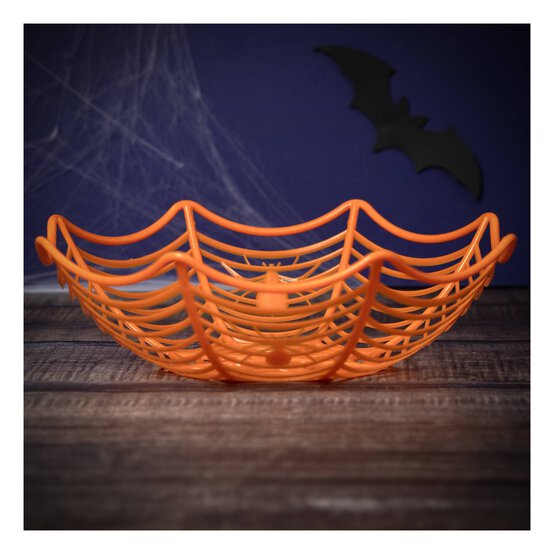 Orange Spider Web Basket 27cm image number 1