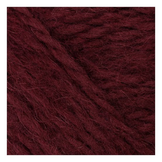 Knitcraft Burgundy Leader of the Pac Aran Yarn 100g image number 2
