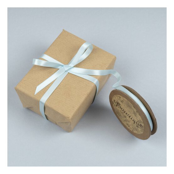 Light Blue Double-Faced Satin Ribbon 6mm x 5m image number 3