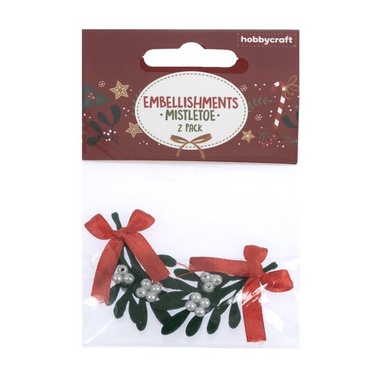 Mistletoe Felt Toppers 2 Pack image number 4
