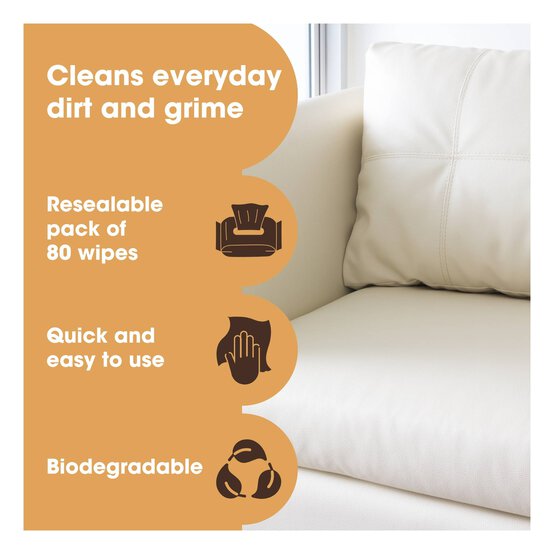 Furniture Clinic Leather Cleaning Wipes 80 Pack  image number 2