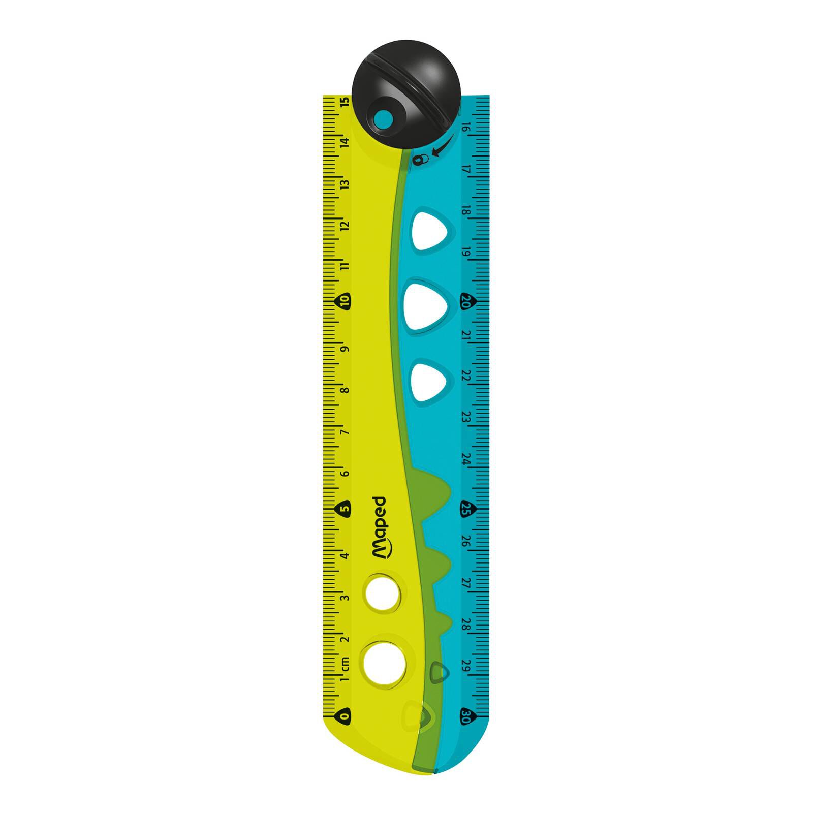 Maped Folding Croc Ruler 30cm Hobbycraft