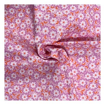 Island Haven Sunset Vine Cotton Fabric by the Metre