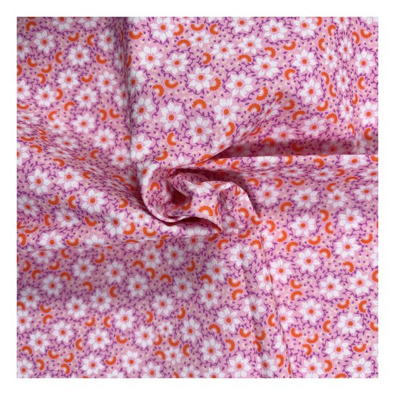 Island Haven Sunset Vine Cotton Fabric by the Metre image number 1