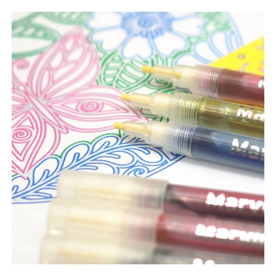 Marvin’s Magic Silver Rainbow Markers 12 Pack image number 2