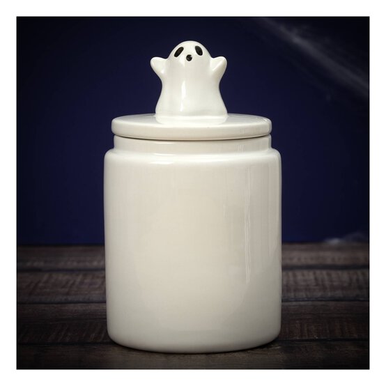 Ceramic Ghost Lid Jar 18.5cm image number 1