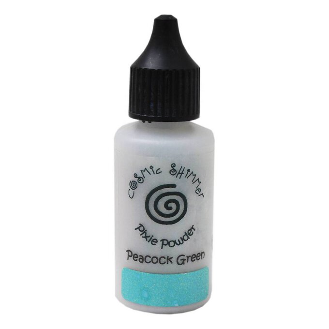 Cosmic Shimmer Peacock Green Pixie Powder 30ml image number 1
