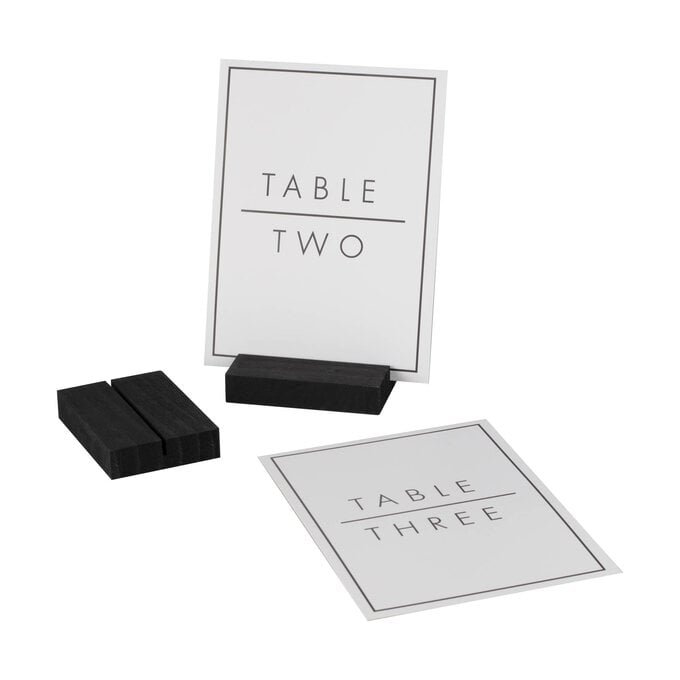 Ginger Ray Black and White Table Numbers 12 Pack  image number 1