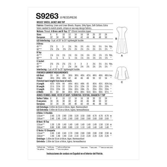Simplicity Dress and Jacket Sewing Pattern S9263 (6-14) image number 2
