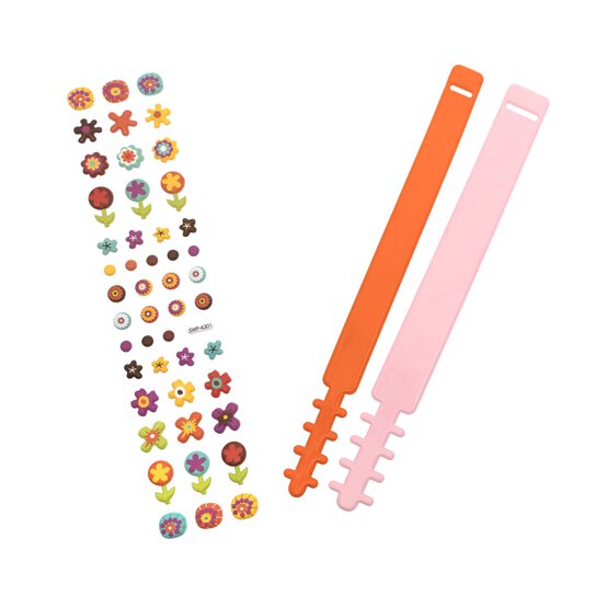 Flower Sticker Bracelet Set 2 Pack image number 3