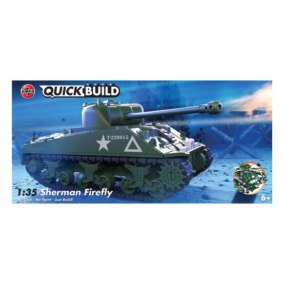 Airfix Quickbuild Sherman Firefly Model Kit  image number 1