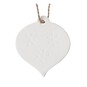 Hanging Ceramic Flat Round Bauble Decoration 8cm image number 2