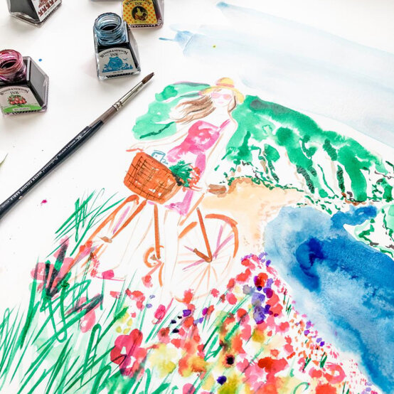 Get Started in Drawing Inks with Eleni Sofroniou and Winsor and Newton image number 1