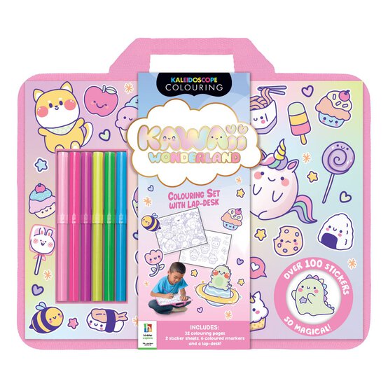 Kawaii Wonderland Colour and Activity Set with Lap Desk image number 1