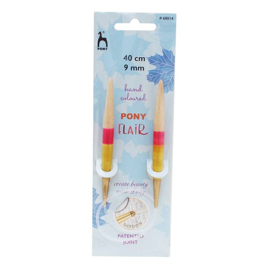 Pony Flair Circular Knitting Needles 40cm 9mm image number 2