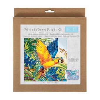 Trimits Large Parrot Printed Cross Stitch Kit