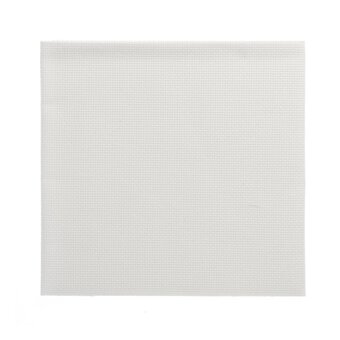 White 18 Count Aida Fabric 30cm x 46cm | Hobbycraft