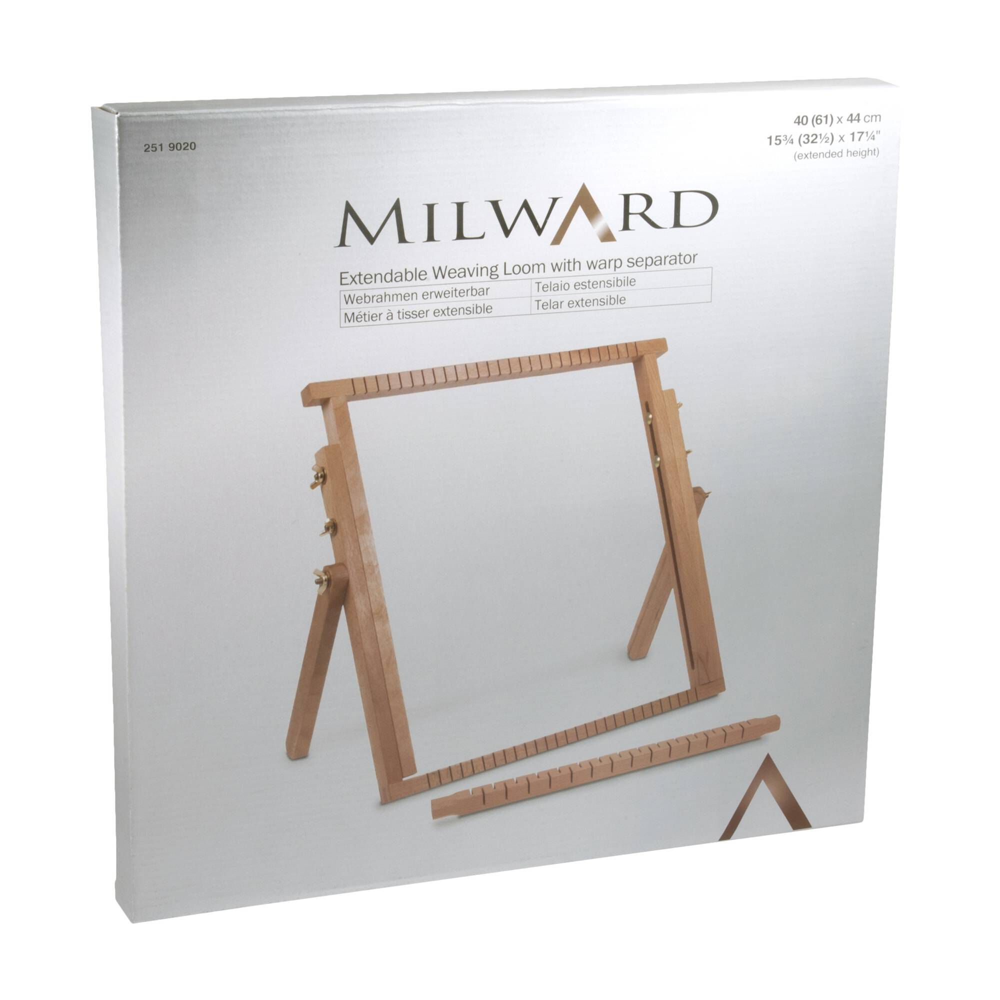 Milward Extendable Weaving Loom with Warp Separator 40cm x 44cm