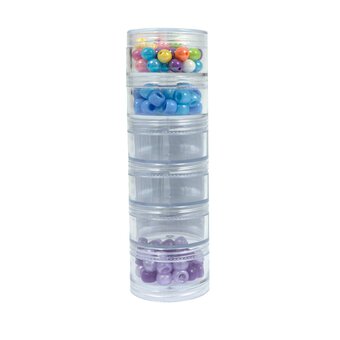 Clear Stackable Containers 40mm 6 Pack  image number 2