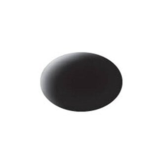 Revell Black Matt Aqua Colour Acrylic Paint 18ml (108)