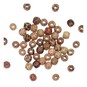 Mixed Wooden Animal Print Beads 40g image number 1