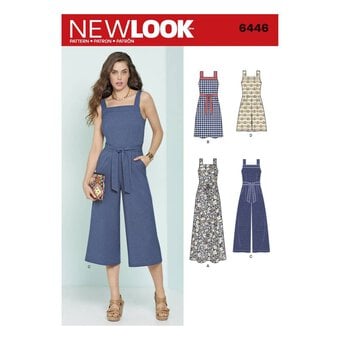 New Look Women's Jumpsuit and Dress Sewing Pattern 6446