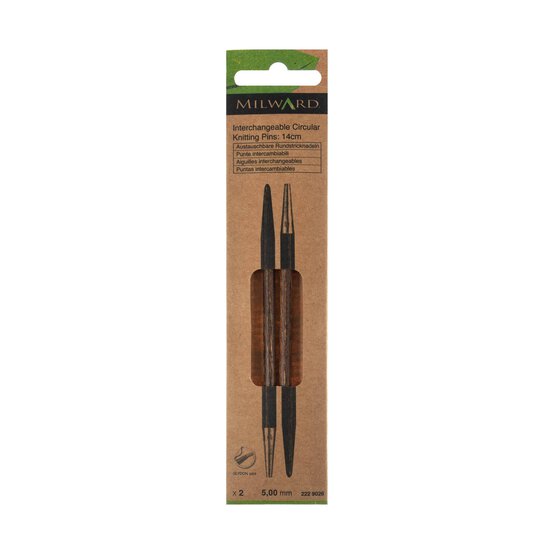 Milward 5mm Circular Interchangeable Knitting Needles image number 1