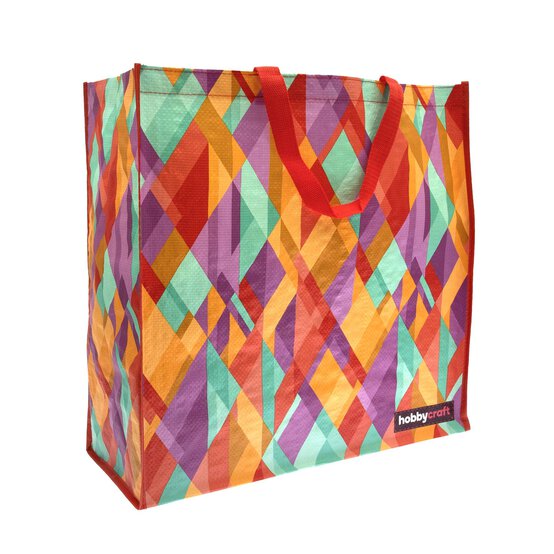 Abstract Geometric Woven Bag for Life image number 1