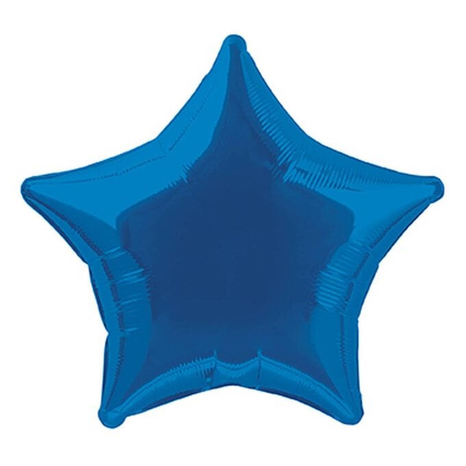 Large Royal Blue Star Foil Balloon image number 1