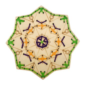 Geometric Mandala Wooden Threading Kit image number 2