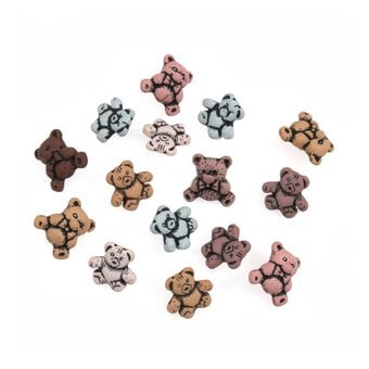 Trimits Teddy Bear Novelty Buttons 9 Pieces