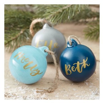 Ceramic Baubles with Jute 6 Pack image number 4