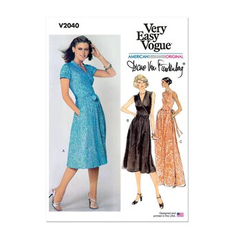 Vogue Women's Dress Sewing Pattern V2040 (U5 16-24)