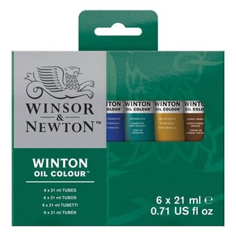Winsor & Newton Oil Colour Tubes 21ml 6 Pack
