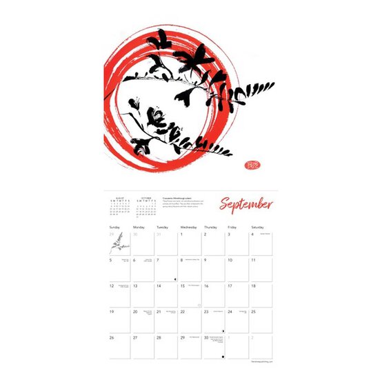 Sumi Flowers Wall Calendar 2027 image number 3