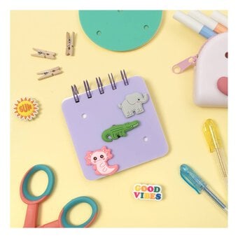 Mini Purple Notebook with Charms