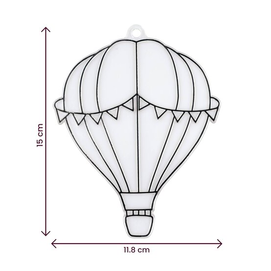 Hot Air Balloon Suncatcher Plastic Suncatcher image number 6