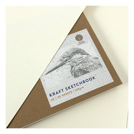 Shore & Marsh Landscape Kraft Sketchbook A5 50 Sheets image number 4