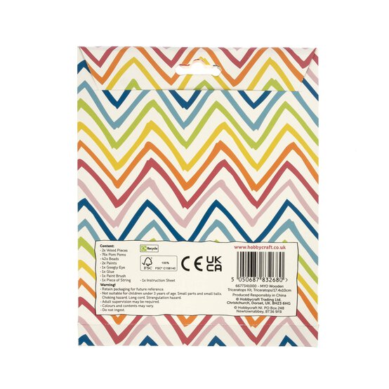 Make Your Own Pom Pom Triceratops Kit image number 6