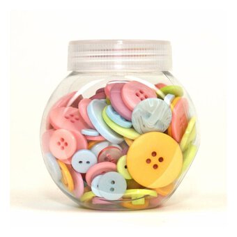 Hobbycraft Button Jar Pastel