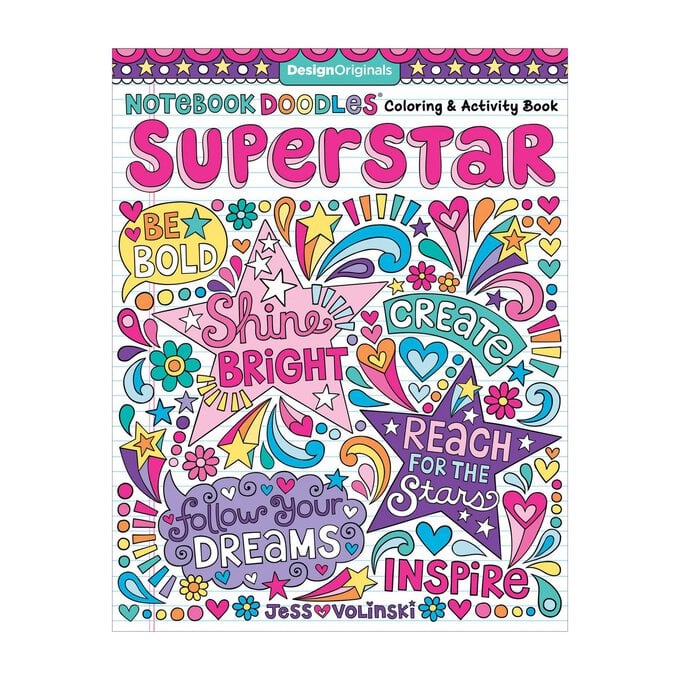 Notebook Doodles Superstar Colouring and Activity Book image number 1