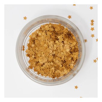 PME Gold Star Edible Glitter Shapes 1g 